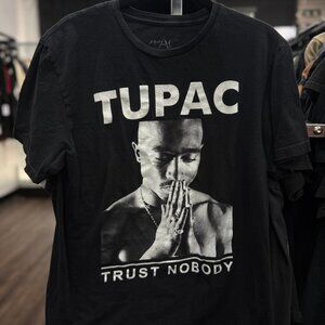 Vintage Tupac Trust Nobody T-Shirt Men’s Medium | Black 2Pac Hip-Hop Rap Graphic
